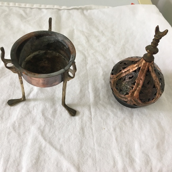 Vintage Incence Burner, copper and brass 🌞 - Picture 4 of 8